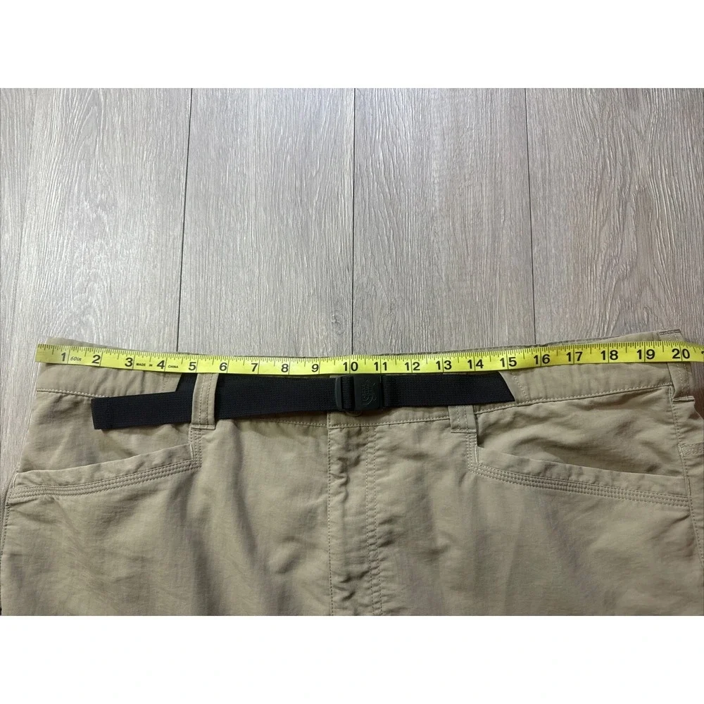 The North Face Convertible Pants‎ Outdoors Hiking Men's XL Beige Nylon Belted